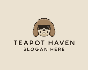 Fluffy Cool Pet Dog logo design