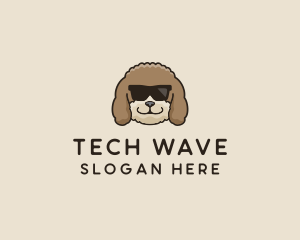 Fluffy Cool Pet Dog logo design