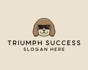 Fluffy Cool Pet Dog logo design