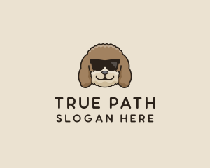 Fluffy Cool Pet Dog logo design