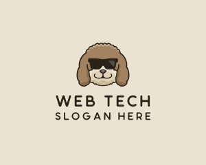 Fluffy Cool Pet Dog logo design