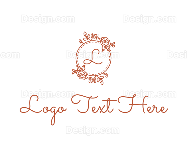 Floral Wedding Garland Logo