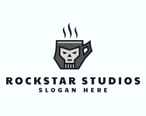 Skull Rockstar Mug logo