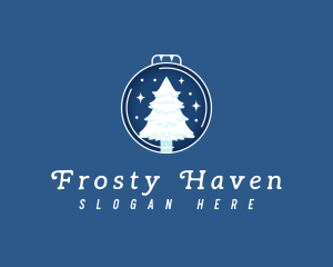 Winter Christmas Tree logo