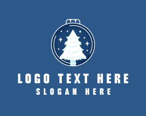 Winter Christmas Tree logo