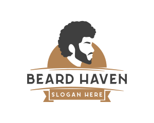 Man Beard Model logo