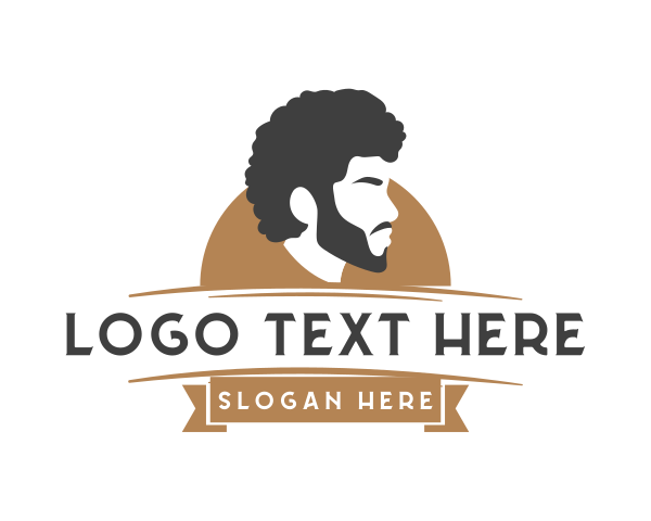 Man Beard Model logo