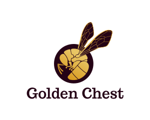 Golden Wasp Wings logo design