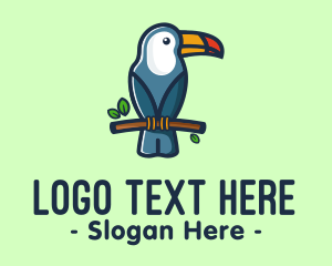 Beak - Tropical Toucan Bird logo design