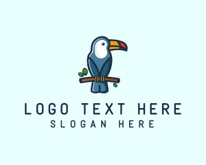 Tropical Toucan Bird Logo