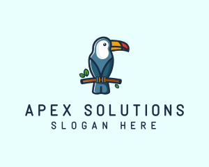 Tropical Toucan Bird logo design