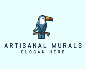 Tropical Toucan Bird logo design