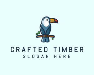 Tropical Toucan Bird logo design