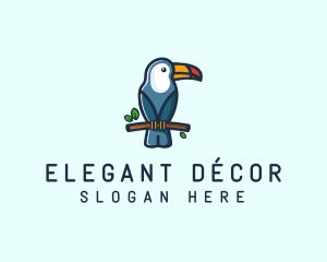 Tropical Toucan Bird logo design