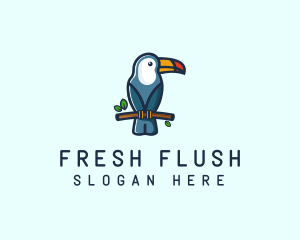 Tropical Toucan Bird logo design