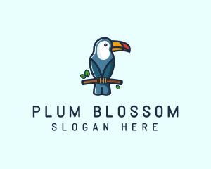 Tropical Toucan Bird logo design