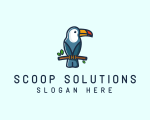 Tropical Toucan Bird logo design