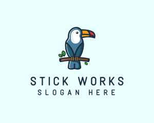 Tropical Toucan Bird logo design