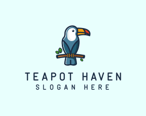 Tropical Toucan Bird logo design