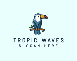 Tropical Toucan Bird logo