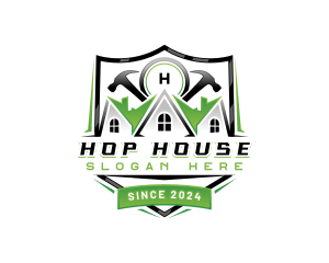 House Hammer Construction logo design