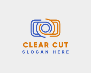 Simple Photography Camera logo design