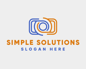 Simple Photography Camera logo design