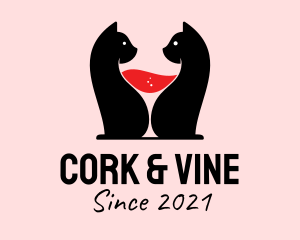 Feline Wine Bar  logo design