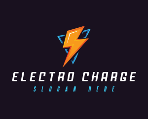 Thunder Electric Bolt logo design