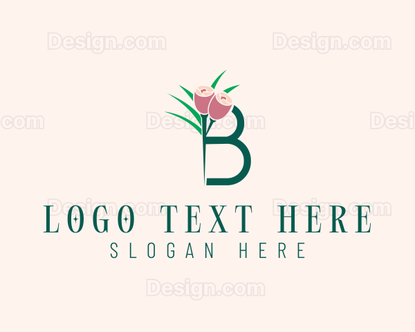 Flower Beauty Letter B Logo