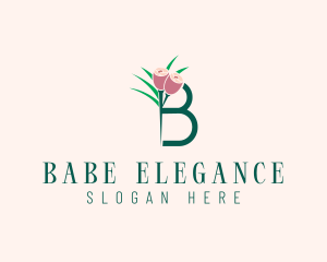 Flower Beauty Letter B  logo design