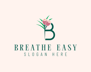 Flower Beauty Letter B  logo design