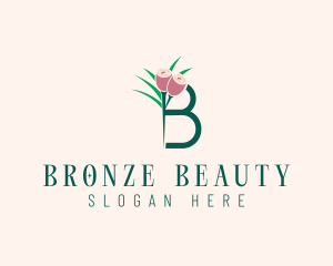 Flower Beauty Letter B  logo design