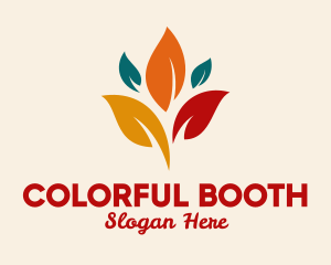 Colorful Autumn Leaves logo design