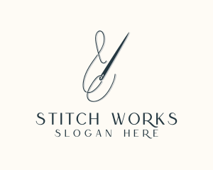 Seamstress Needle Stitch logo