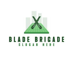 Cutter Blade Tool logo design