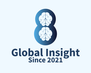 Brain Psychology Number 8 logo