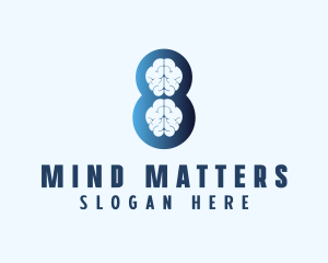 Brain Psychology Number 8 logo
