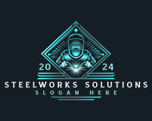 Welder Industrial Fabrication logo design