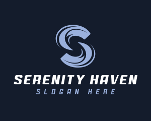 Company Waves Letter S logo design