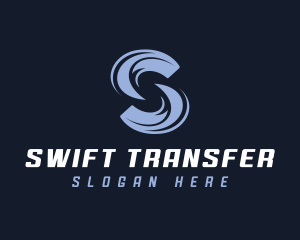 Company Waves Letter S logo design