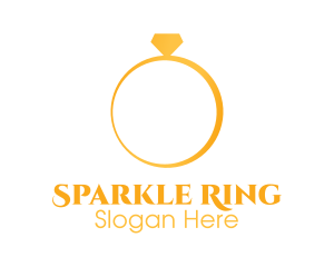 Minimalist Wedding Ring logo
