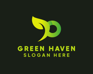 Organic Green Letter P logo