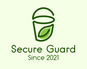 Green Leaf Juice Cup  logo