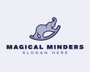 Cute Elephant Toy logo design