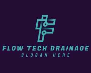 Digital Tech Industry logo design