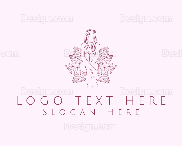 Organic Feminine Leaves Logo