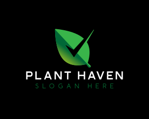 Leaf Plant Check logo design