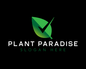 Leaf Plant Check logo design