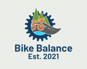 Multicolor Biking Emblem logo